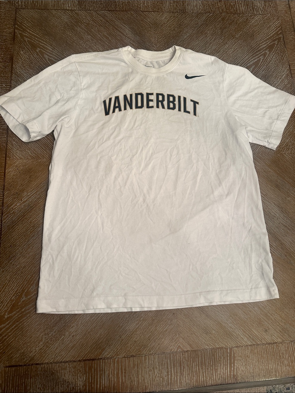 Nike White Vanderbilt Short Sleeve Tee